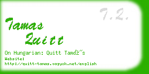 tamas quitt business card